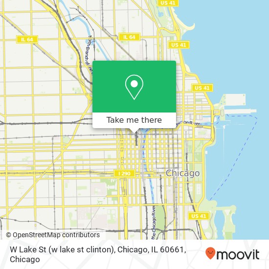 W Lake St (w lake st clinton), Chicago, IL 60661 map