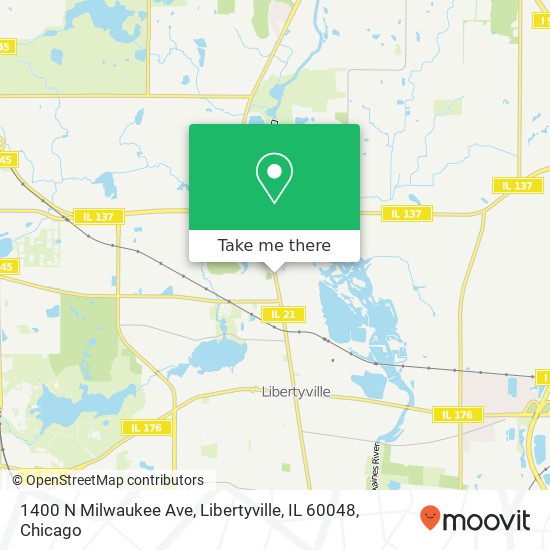 1400 N Milwaukee Ave, Libertyville, IL 60048 map