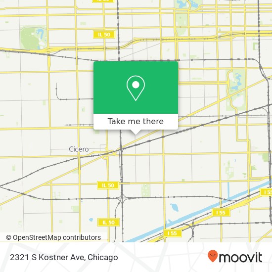 Mapa de 2321 S Kostner Ave, Chicago, IL 60623