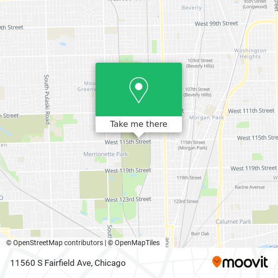 Mapa de 11560 S Fairfield Ave