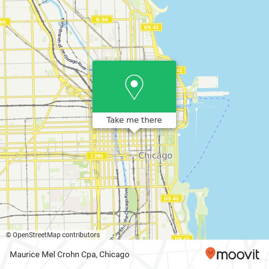 Mapa de Maurice Mel Crohn Cpa, 29 S La Salle St