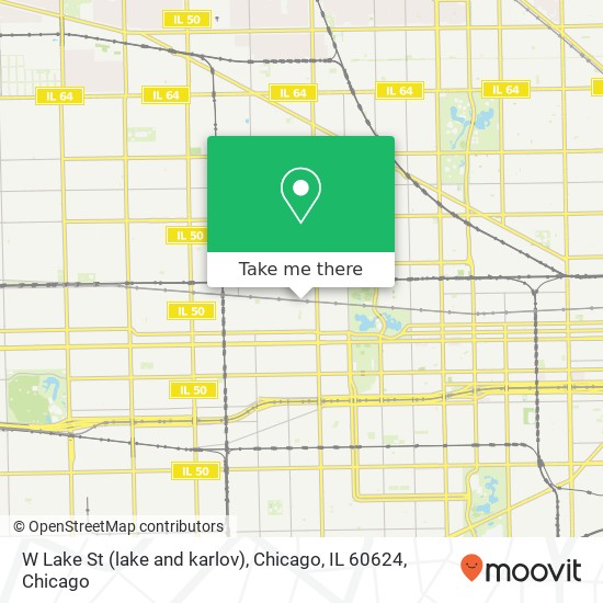 Mapa de W Lake St (lake and karlov), Chicago, IL 60624