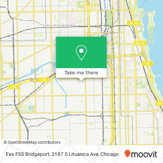 Mapa de Ees FSS Bridgeport, 3187 S Lituanica Ave