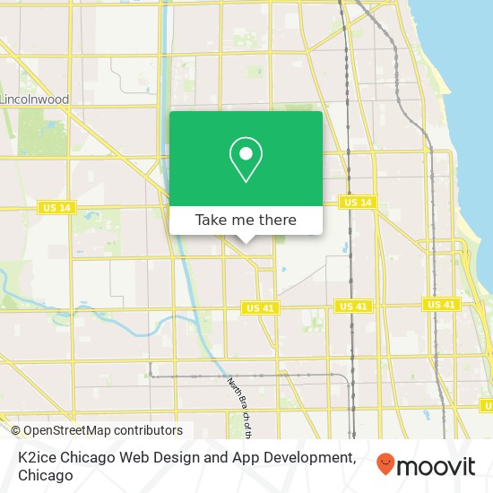 K2ice Chicago Web Design and App Development, 5648 N Rockwell St map