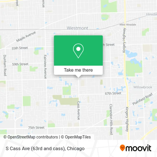 Mapa de S Cass Ave (63rd and cass)