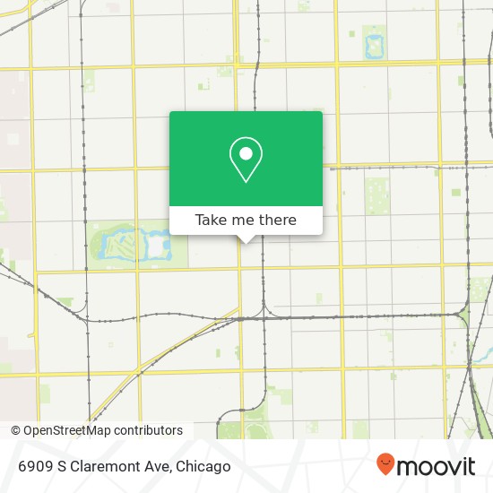 Mapa de 6909 S Claremont Ave, Chicago, IL 60636