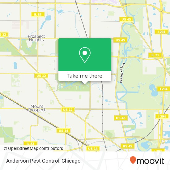 Anderson Pest Control, 1601 Feehanville Dr map