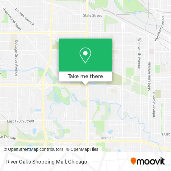 River Oaks Mall Map How To Get To River Oaks Shopping Mall In Calumet City By Bus Or Train?