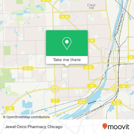 Jewel-Osco Pharmacy, 1401 W Jefferson St map