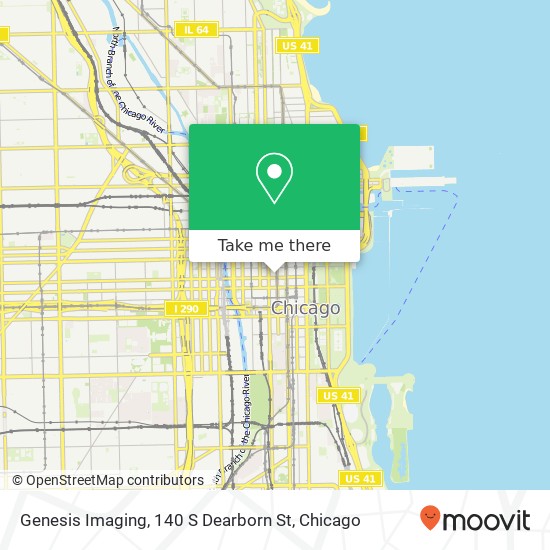 Mapa de Genesis Imaging, 140 S Dearborn St