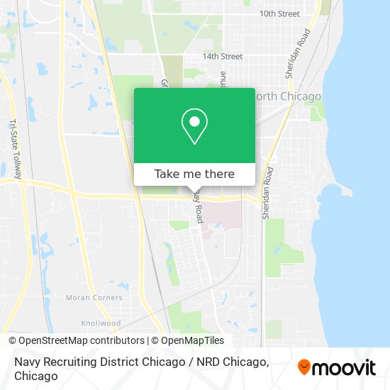 Mapa de Navy Recruiting District Chicago / NRD Chicago