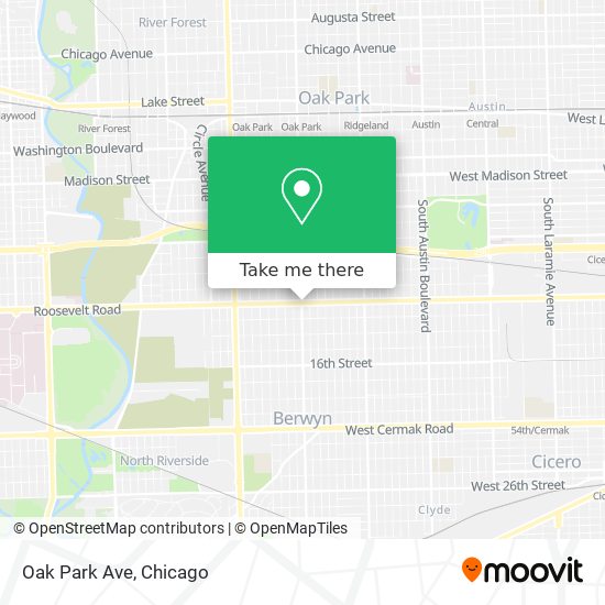 Mapa de Oak Park Ave
