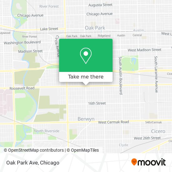 Oak Park Ave map