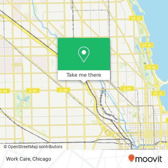 Work Care, 1721 N Ashland Ave map