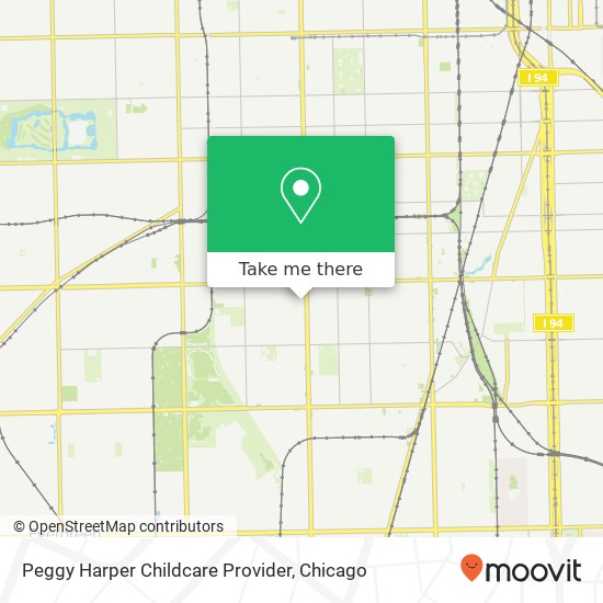 Mapa de Peggy Harper Childcare Provider, 8011 S Marshfield Ave