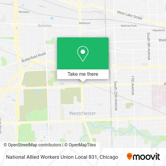 National Allied Workers Union Local 831 map