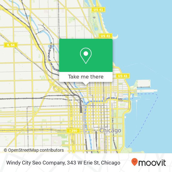 Mapa de Windy City Seo Company, 343 W Erie St