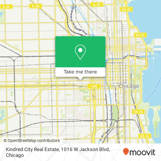 Kindred City Real Estate, 1016 W Jackson Blvd map