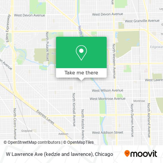 W Lawrence Ave (kedzie and lawrence) map
