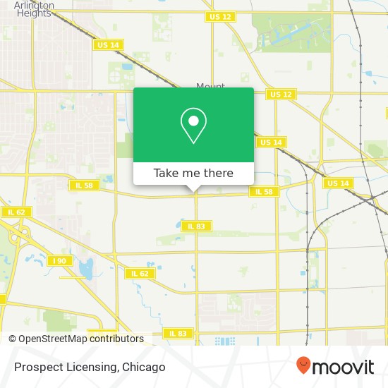 Prospect Licensing map