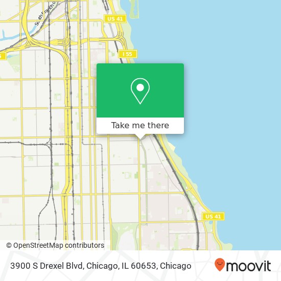 Mapa de 3900 S Drexel Blvd, Chicago, IL 60653