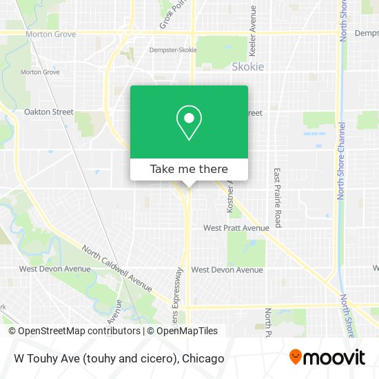 Mapa de W Touhy Ave (touhy and cicero)