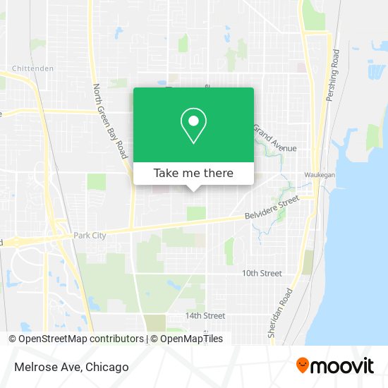 Mapa de Melrose Ave