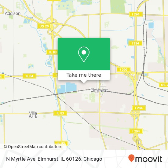 N Myrtle Ave, Elmhurst, IL 60126 map