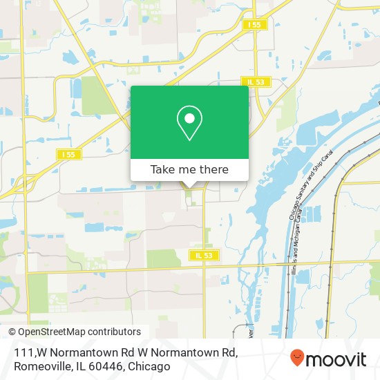 Mapa de 111,W Normantown Rd W Normantown Rd, Romeoville, IL 60446