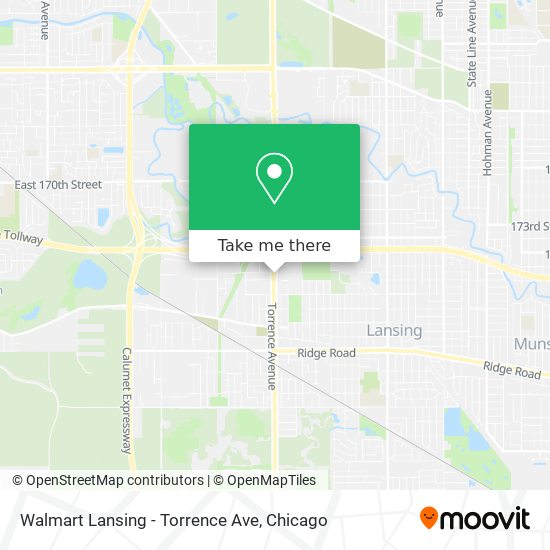 Walmart Lansing - Torrence Ave map