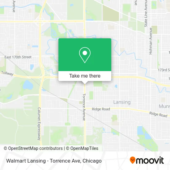 Mapa de Walmart Lansing - Torrence Ave