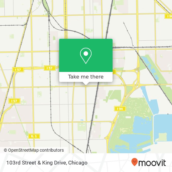 103rd Street & King Drive map