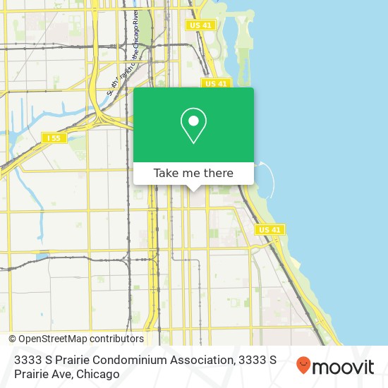 3333 S Prairie Condominium Association, 3333 S Prairie Ave map
