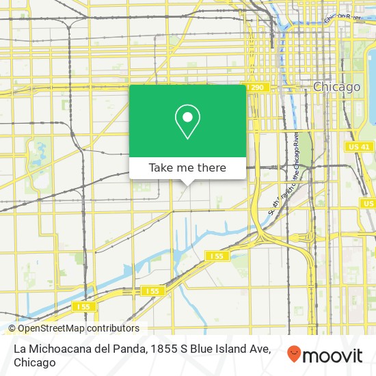 La Michoacana del Panda, 1855 S Blue Island Ave map