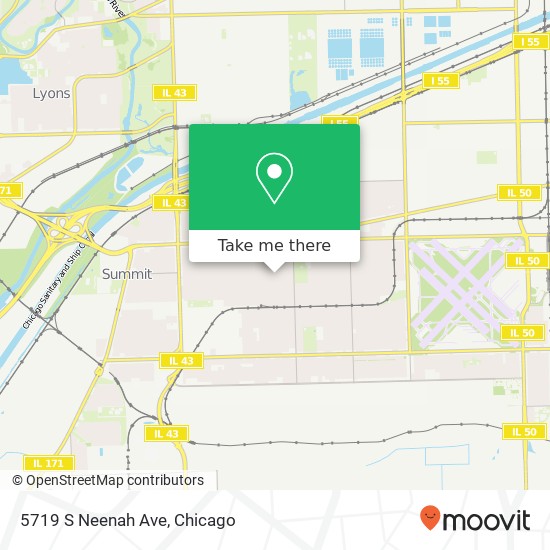 Mapa de 5719 S Neenah Ave, Chicago, IL 60638
