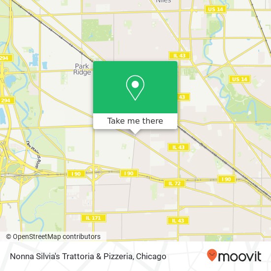 Mapa de Nonna Silvia's Trattoria & Pizzeria, 1400 Canfield Rd