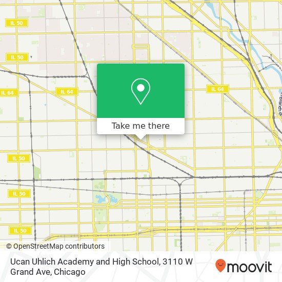 Mapa de Ucan Uhlich Academy and High School, 3110 W Grand Ave