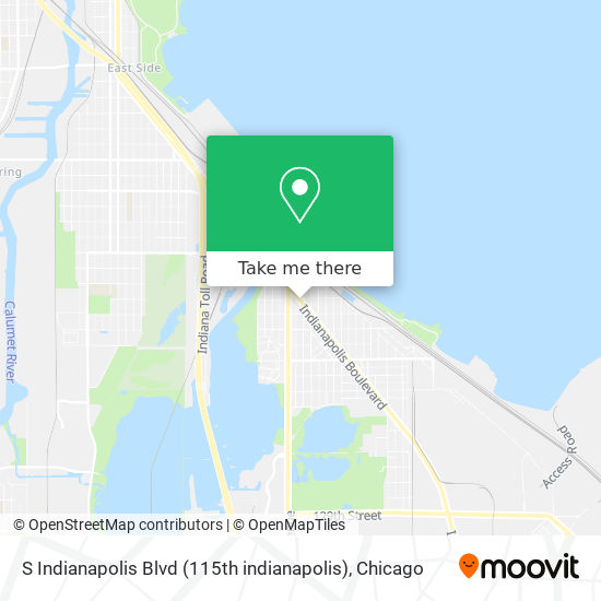 S Indianapolis Blvd (115th indianapolis) map