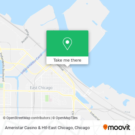 Ameristar Casino & Htl-East Chicago map
