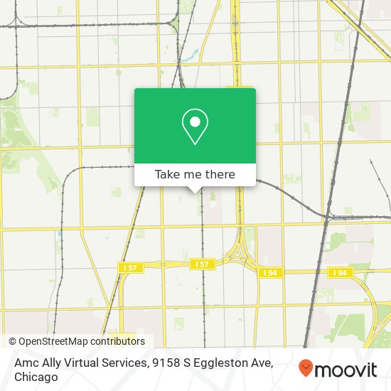 Mapa de Amc Ally Virtual Services, 9158 S Eggleston Ave