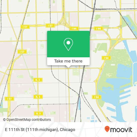 Mapa de E 111th St (111th michigan), Chicago, IL 60628
