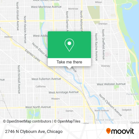 2746 N Clybourn Ave map