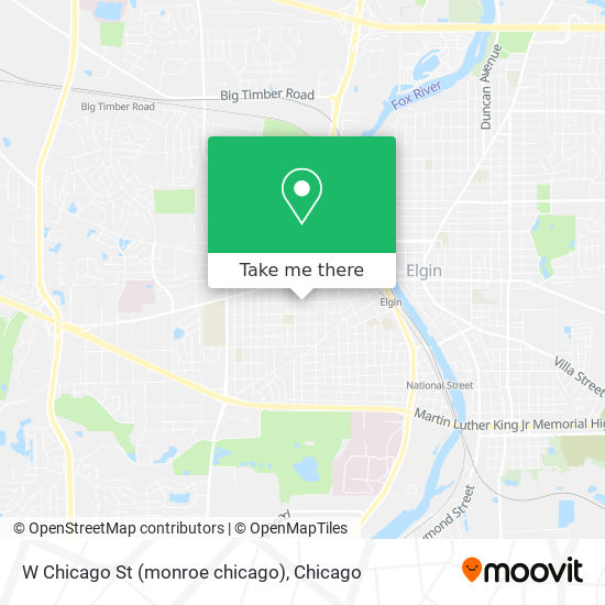 Mapa de W Chicago St (monroe chicago)