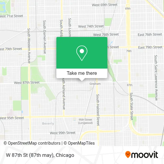 W 87th St (87th may) map