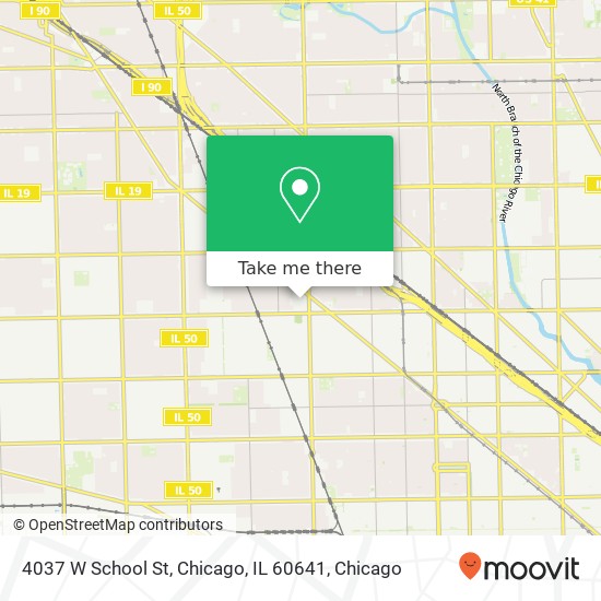 Mapa de 4037 W School St, Chicago, IL 60641