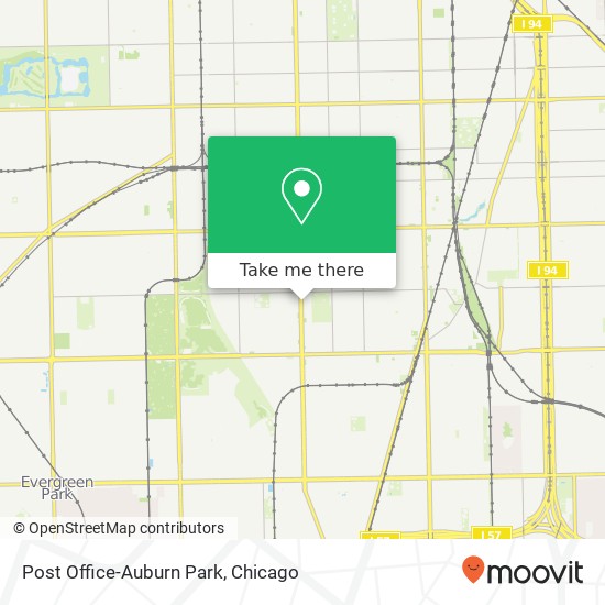 Post Office-Auburn Park, 8345 S Ashland Ave map