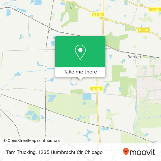 Mapa de Tam Trucking, 1235 Humbracht Cir