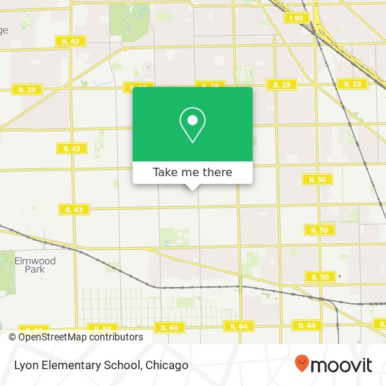 Mapa de Lyon Elementary School, 2941 N McVicker Ave