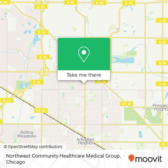 Northwest Community Healthcare Medical Group, 1538 N Arlington Heights Rd map