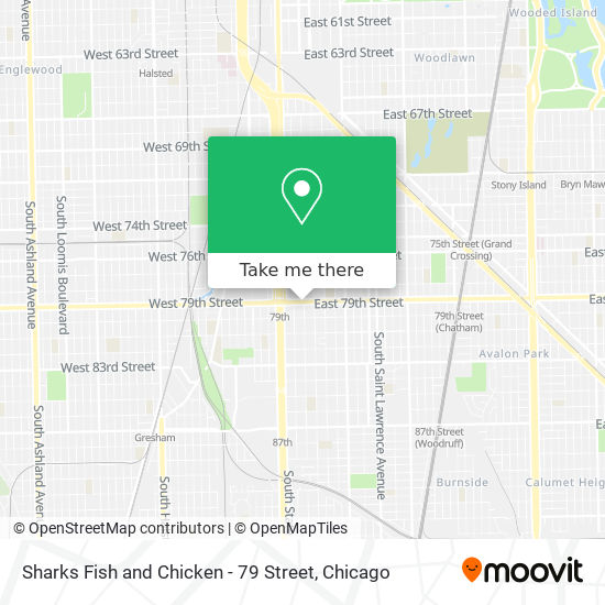 Sharks Fish and Chicken - 79 Street map